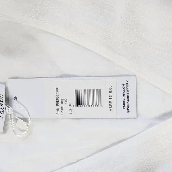 Parker Zenda Blouse Ivory - Picture 7 of 7